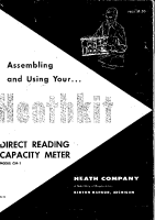Heathkit CM-1-Assembly - Manual 